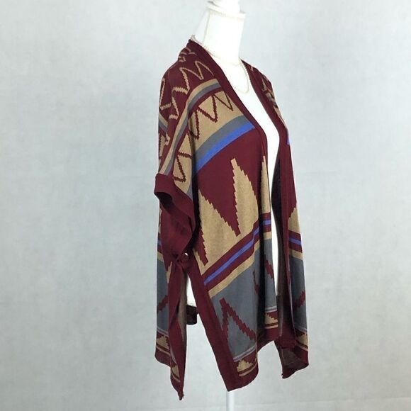 Cotton Emporium Aztec Open Front Cardigan - Picture 2 of 6